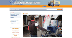 Desktop Screenshot of demenagement-henry.com