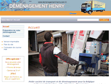 Tablet Screenshot of demenagement-henry.com